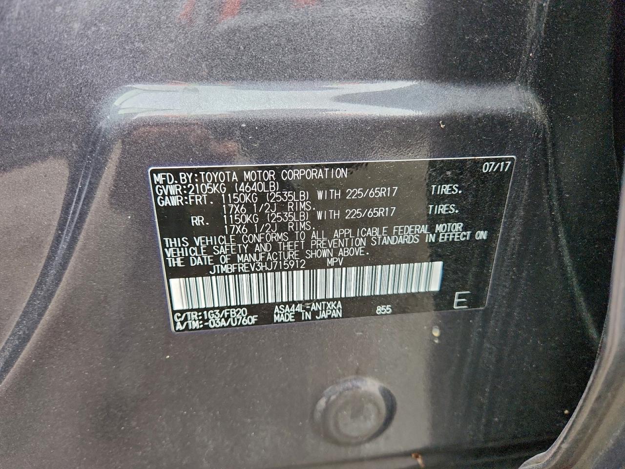 2017 TOYOTA RAV4
