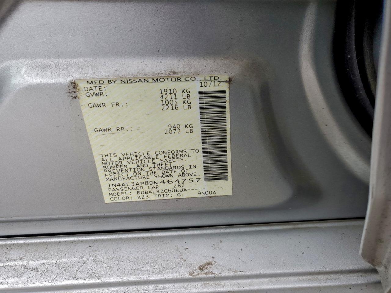 2013 NISSAN ALTIMA