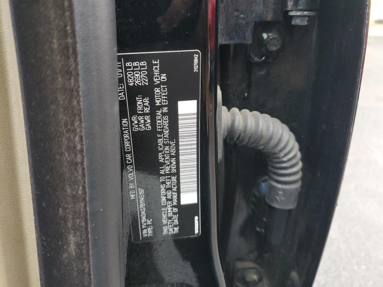 2011 VOLVO S80