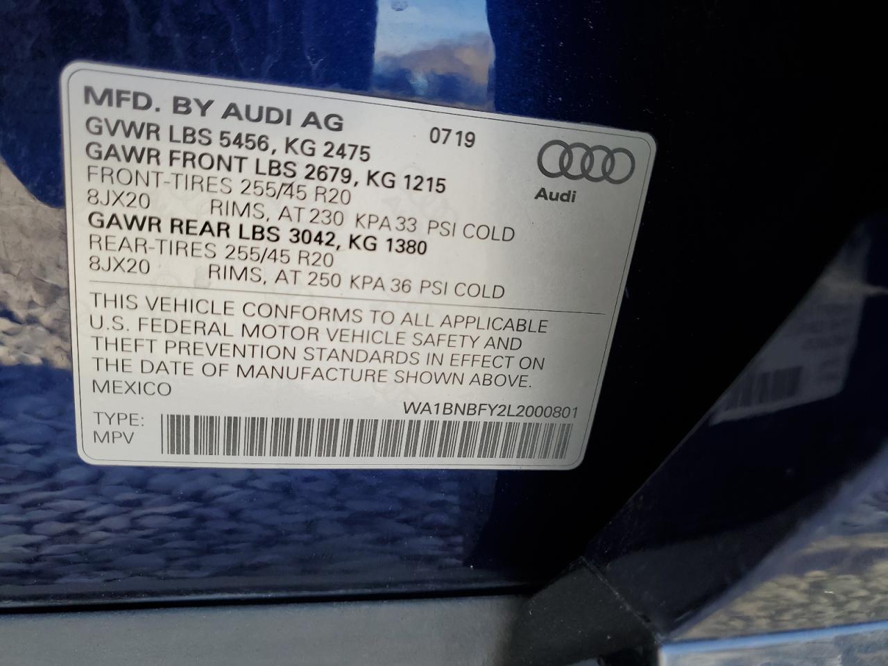 2020 AUDI Q5