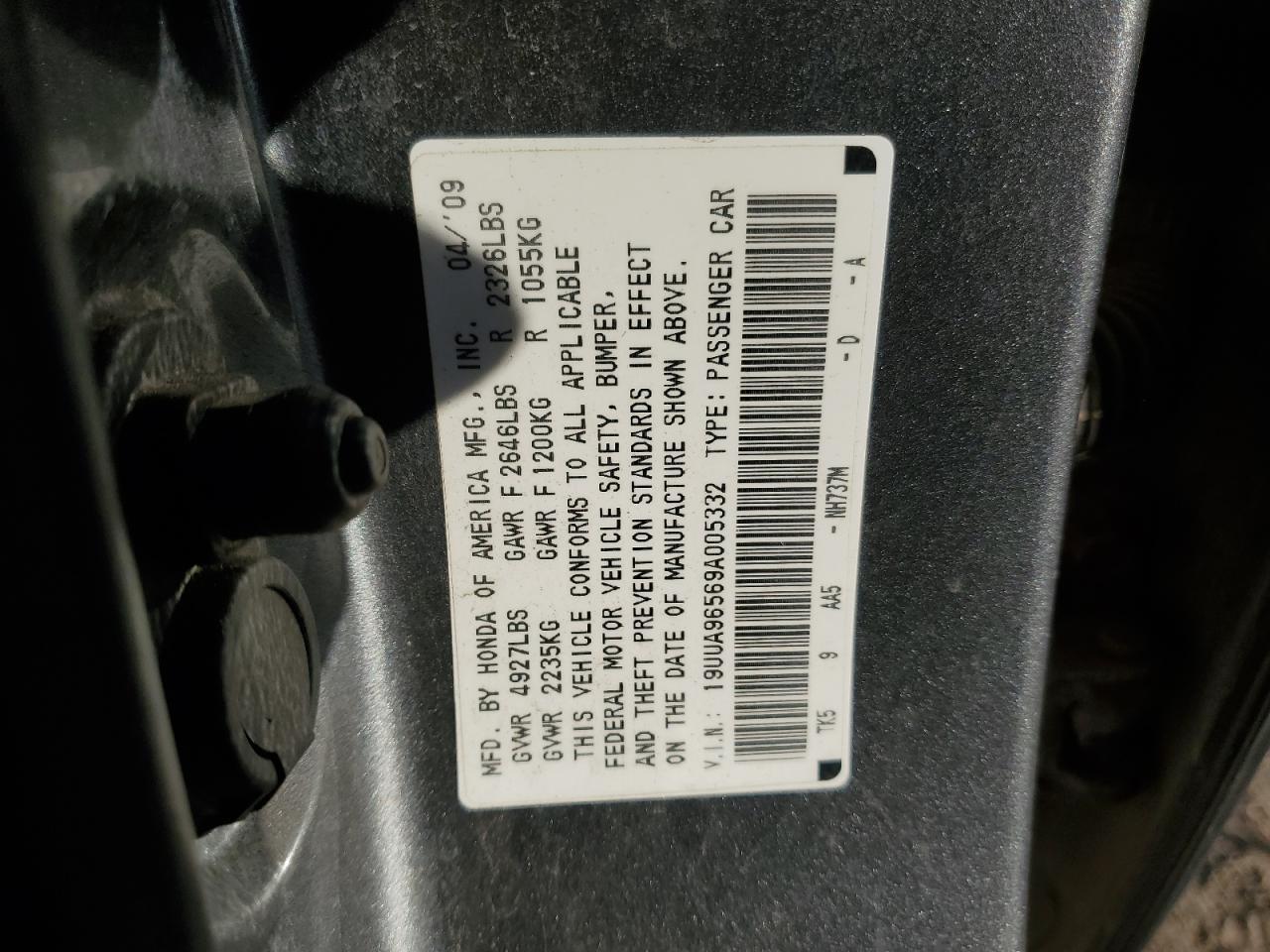 2009 ACURA TL
