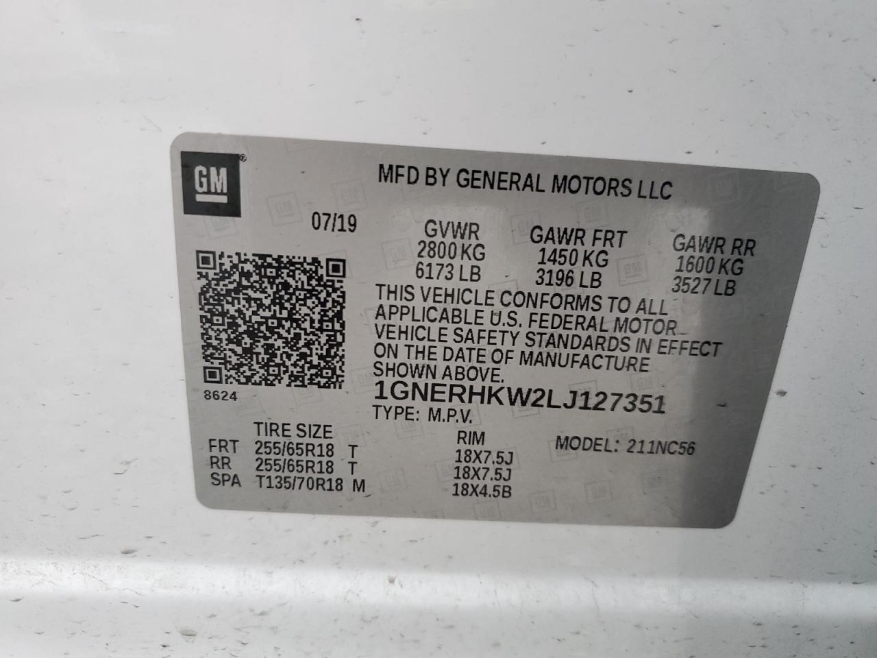 2020 CHEVROLET TRAVERSE