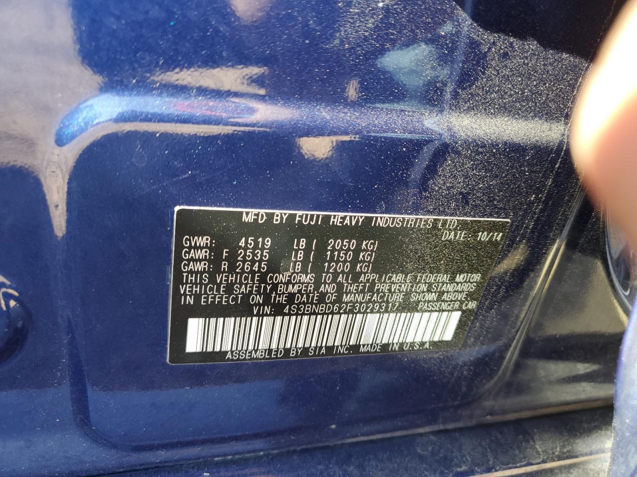 2015 SUBARU Legacy
