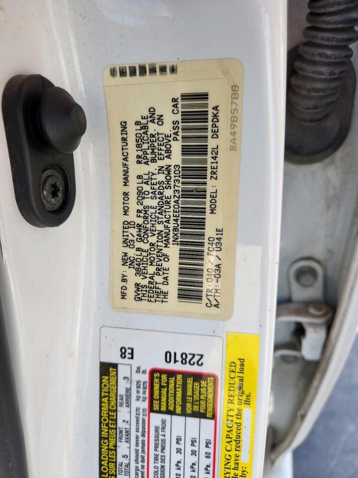 2010 TOYOTA COROLLA