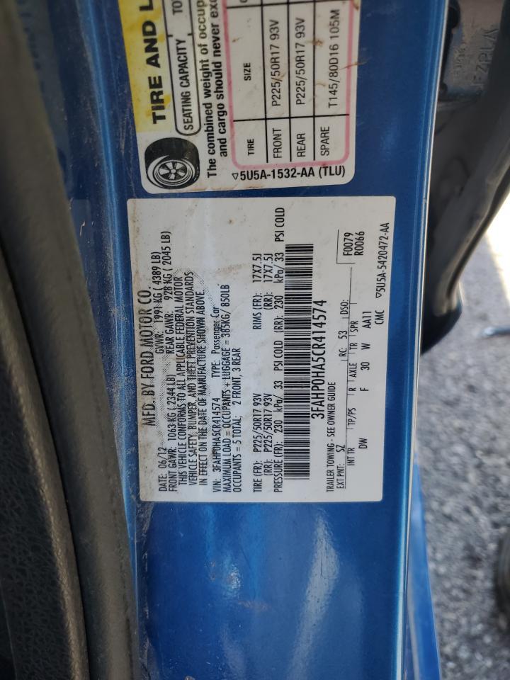 2012 FORD FUSION