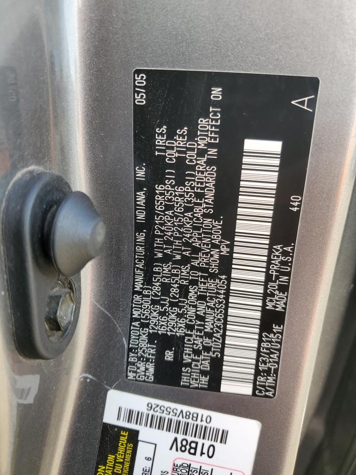 2005 TOYOTA SIENNA