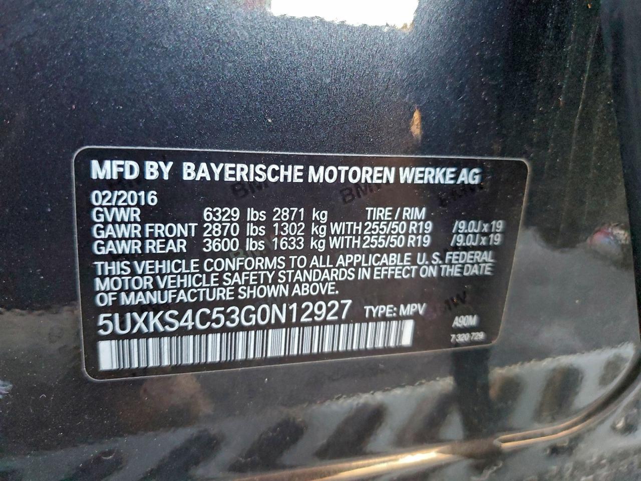 2016 BMW X5