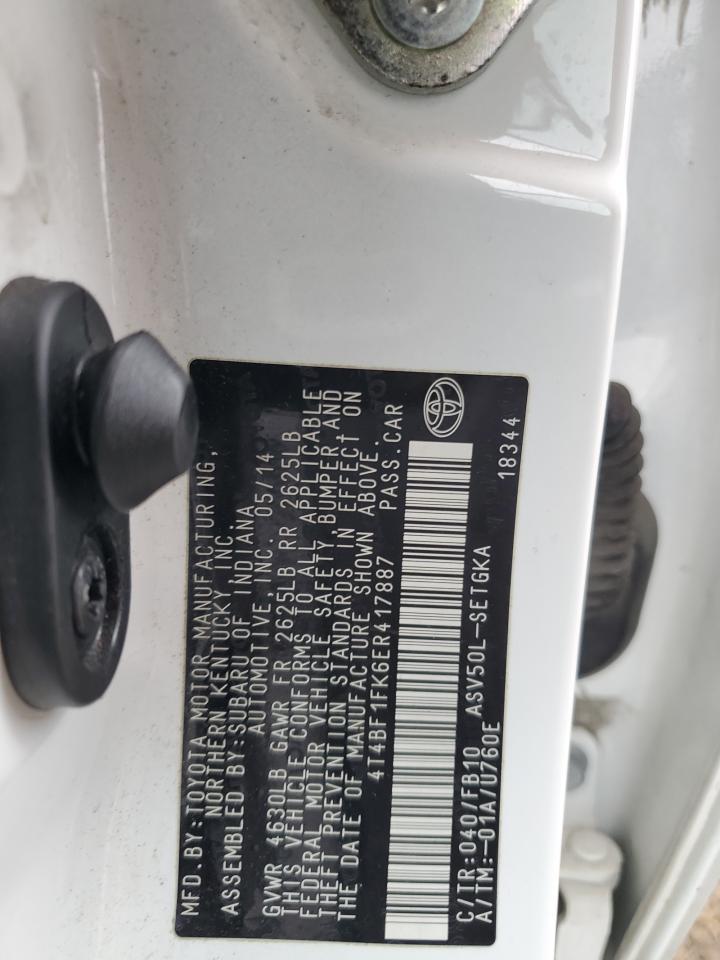 2014 TOYOTA CAMRY