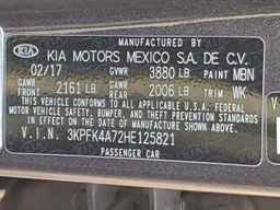 2017 KIA FORTE