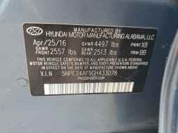 2016 HYUNDAI SONATA