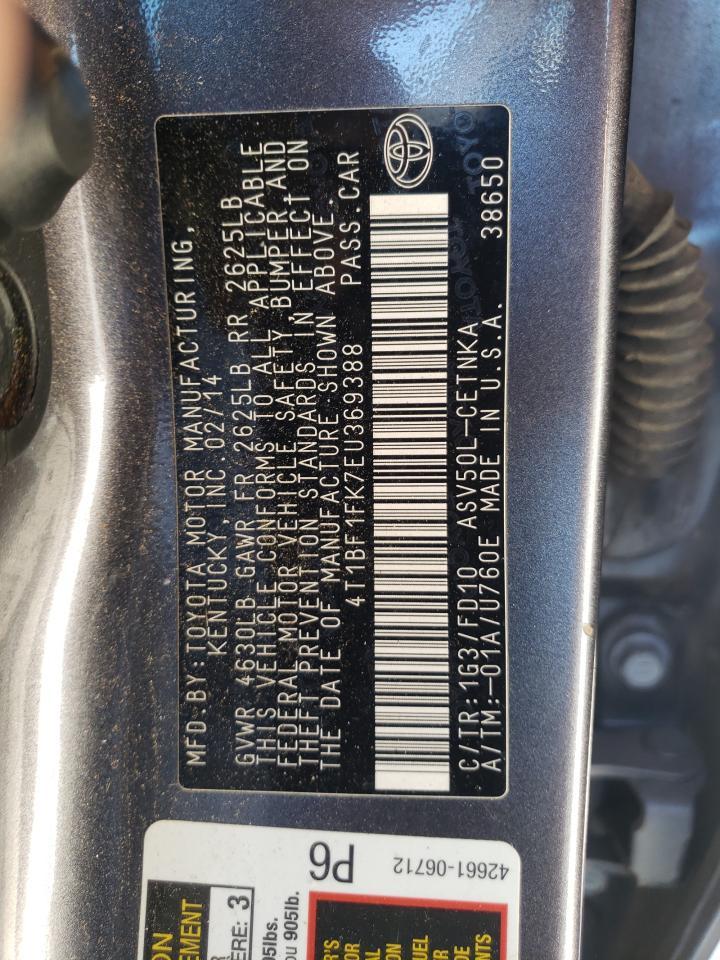 2014 TOYOTA CAMRY