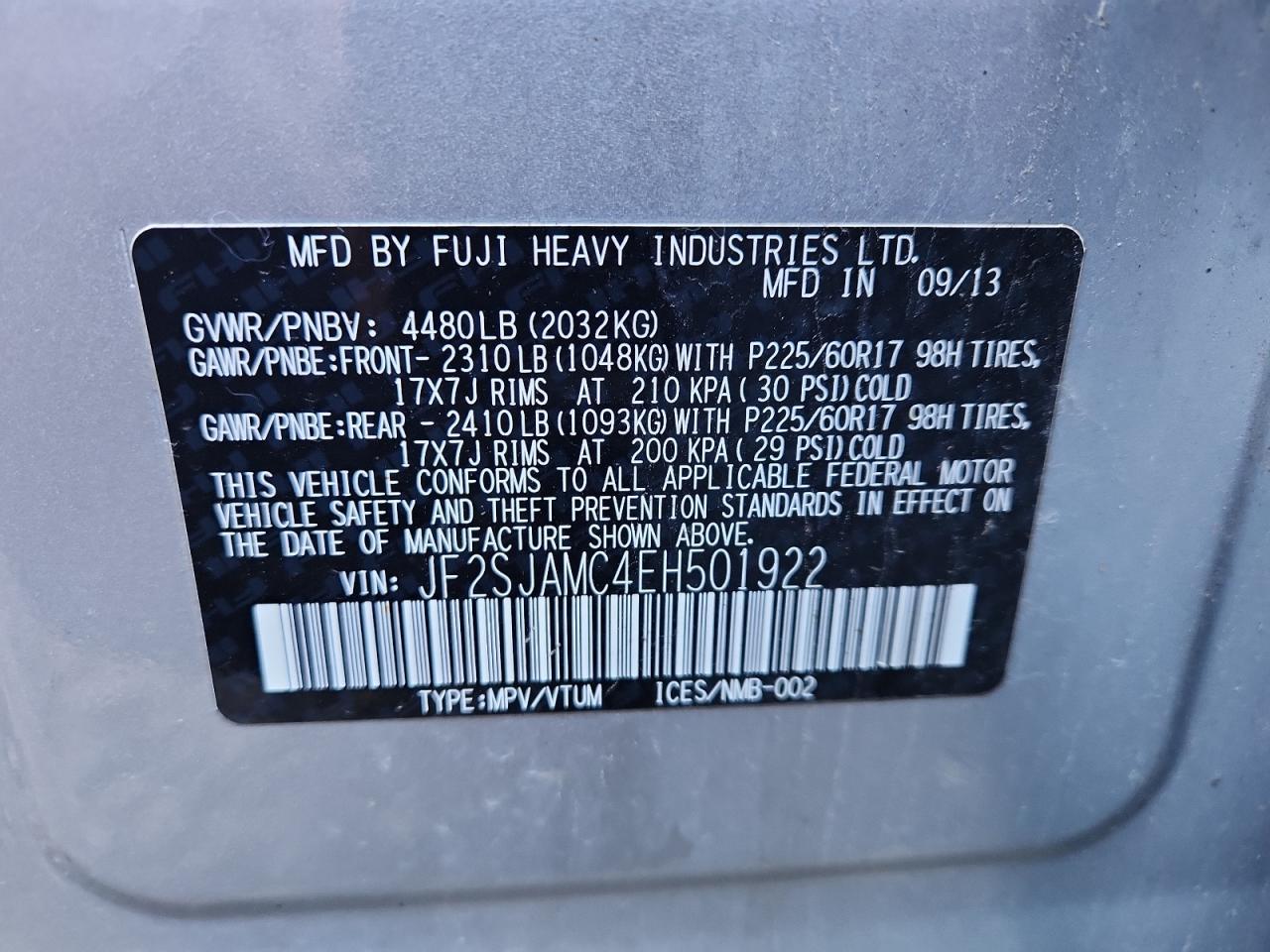 2014 SUBARU FORESTER