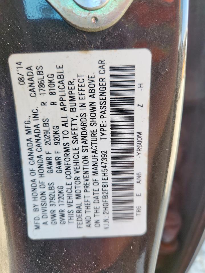 2014 HONDA CIVIC