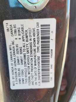 2014 HONDA CIVIC