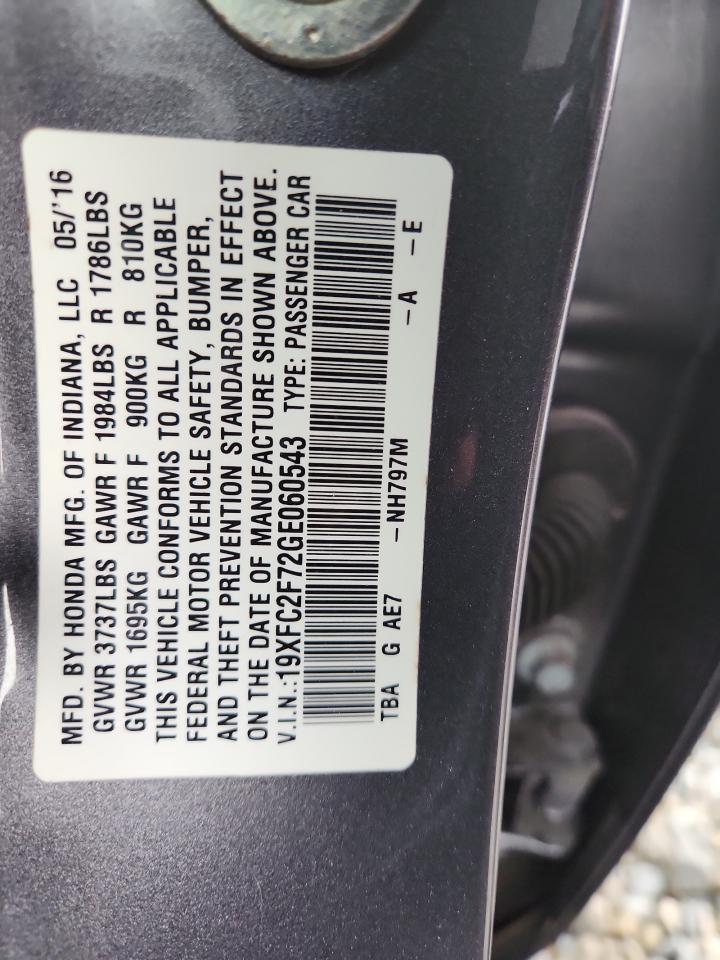 2016 HONDA CIVIC
