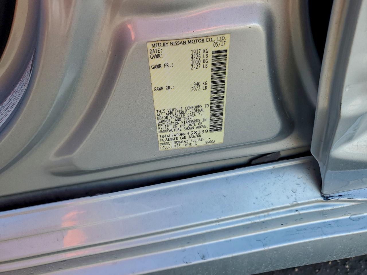 2019 NISSAN ALTIMA