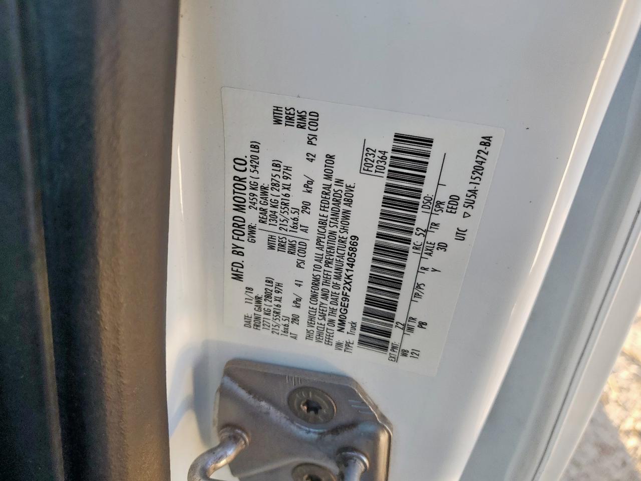 2019 FORD TRANSIT CONNECT