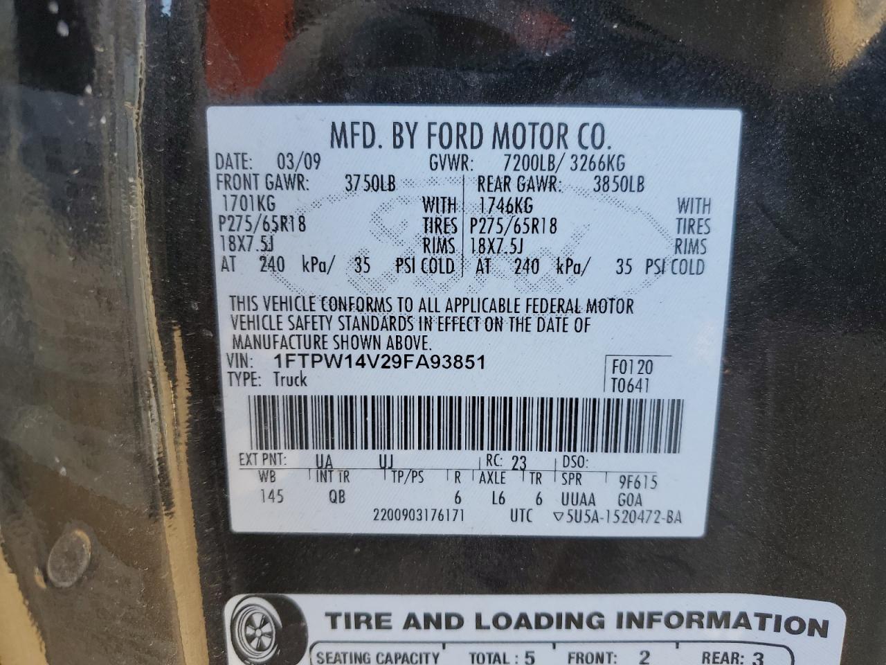 2009 FORD F-150