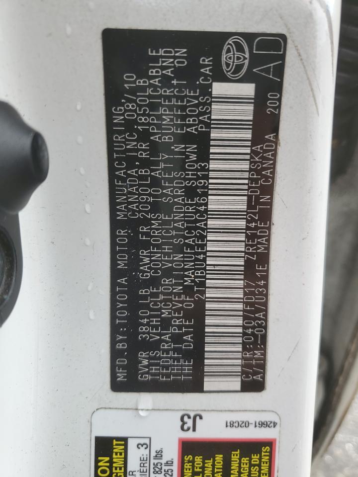 2010 TOYOTA COROLLA