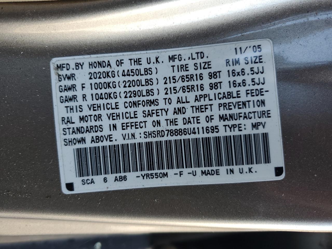 2006 HONDA CR-V