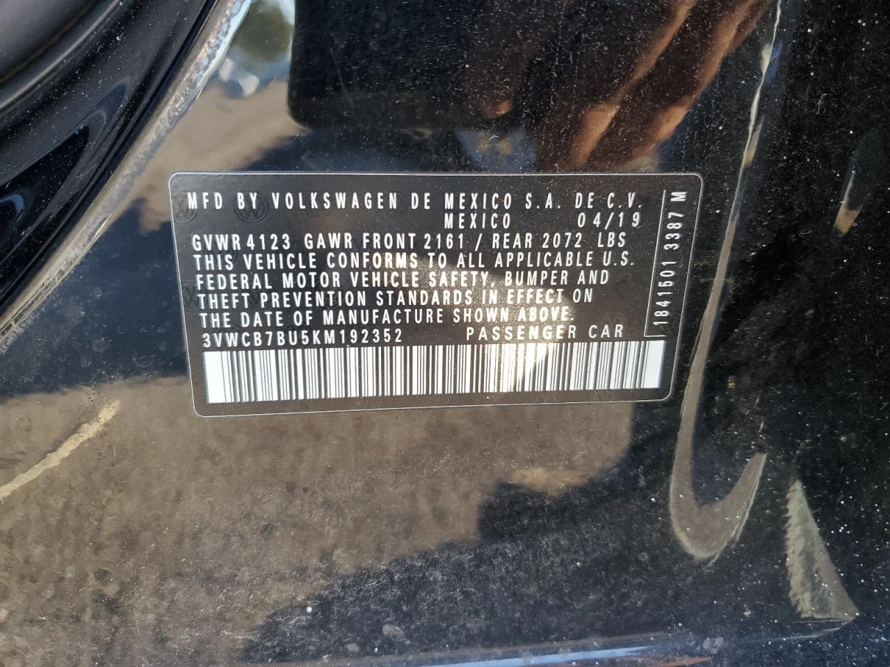 2019 VOLKSWAGEN JETTA