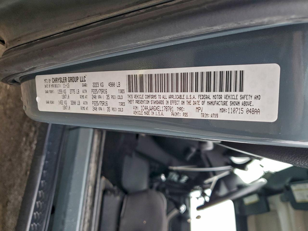2014 JEEP WRANGLER