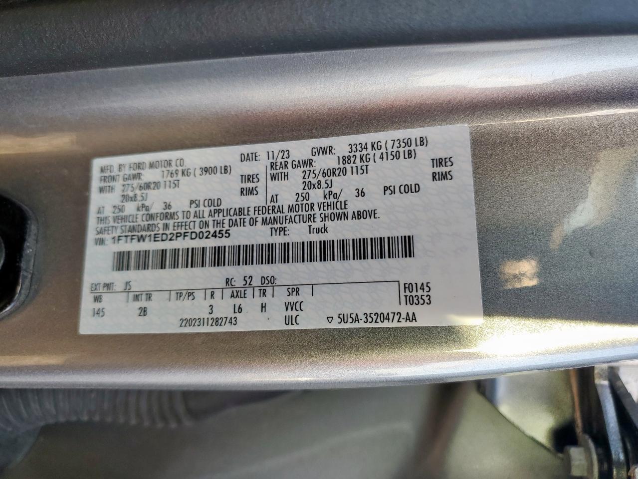 2023 FORD F-150 Lightning