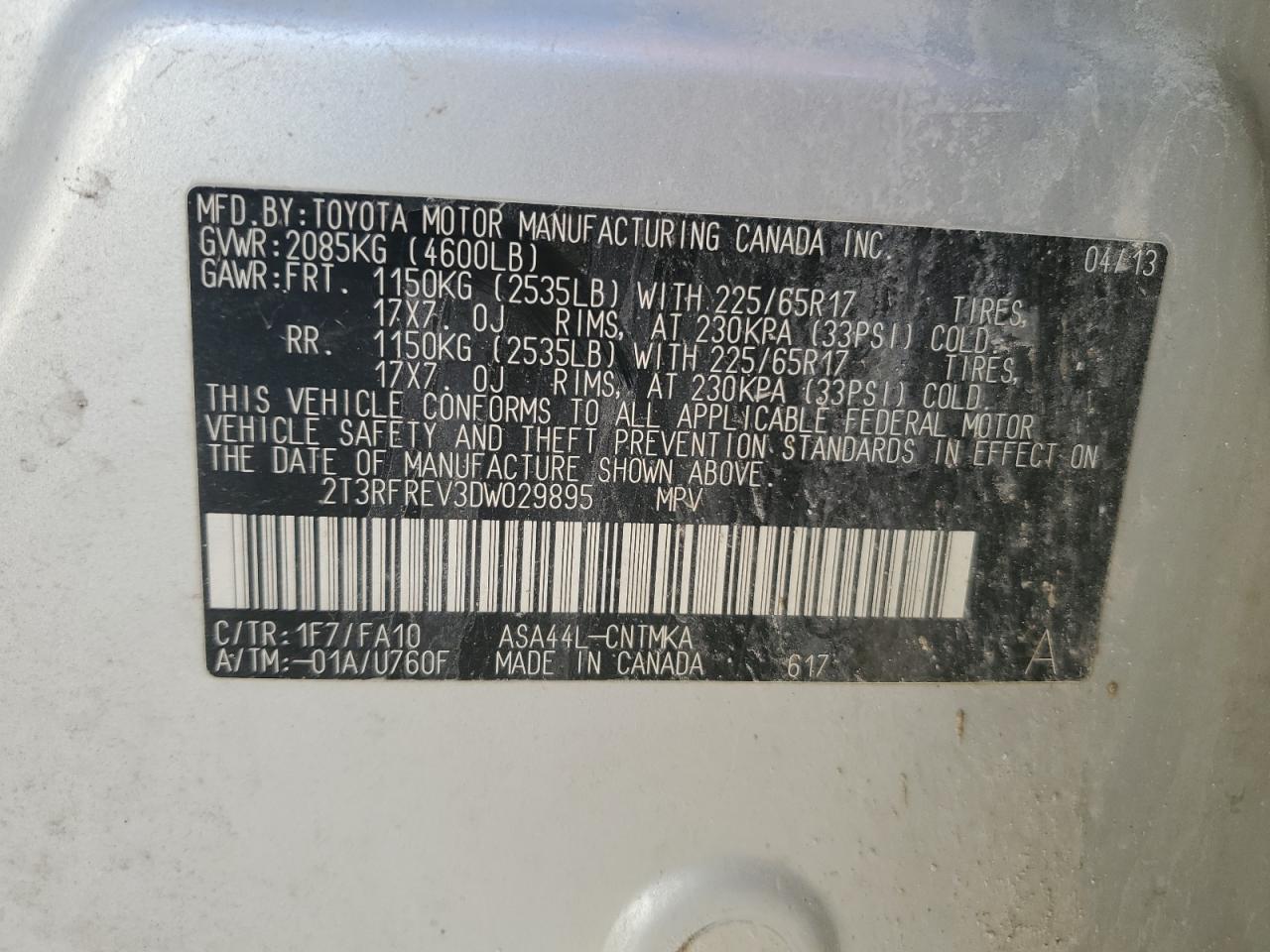 2013 TOYOTA RAV4