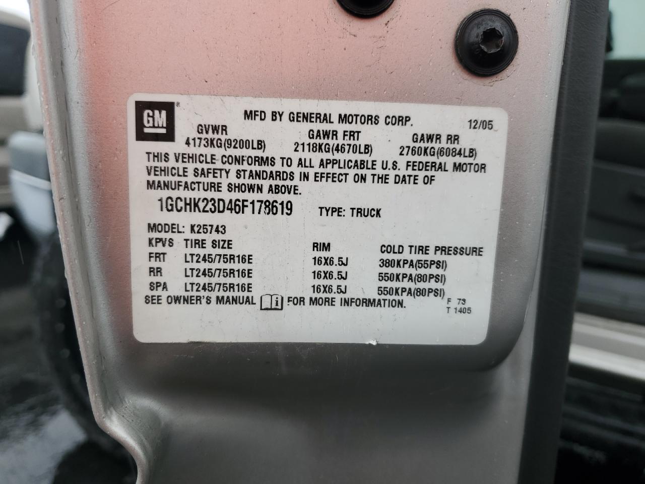 2006 CHEVROLET Silverado 2500