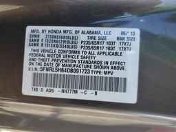 2013 HONDA ODYSSEY