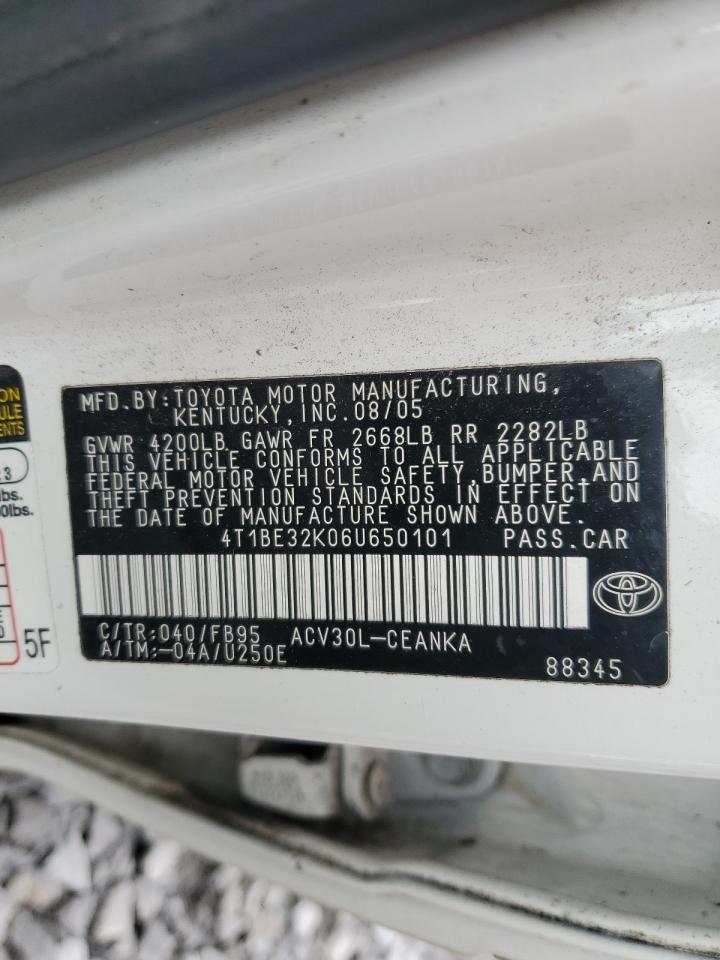 2006 TOYOTA CAMRY
