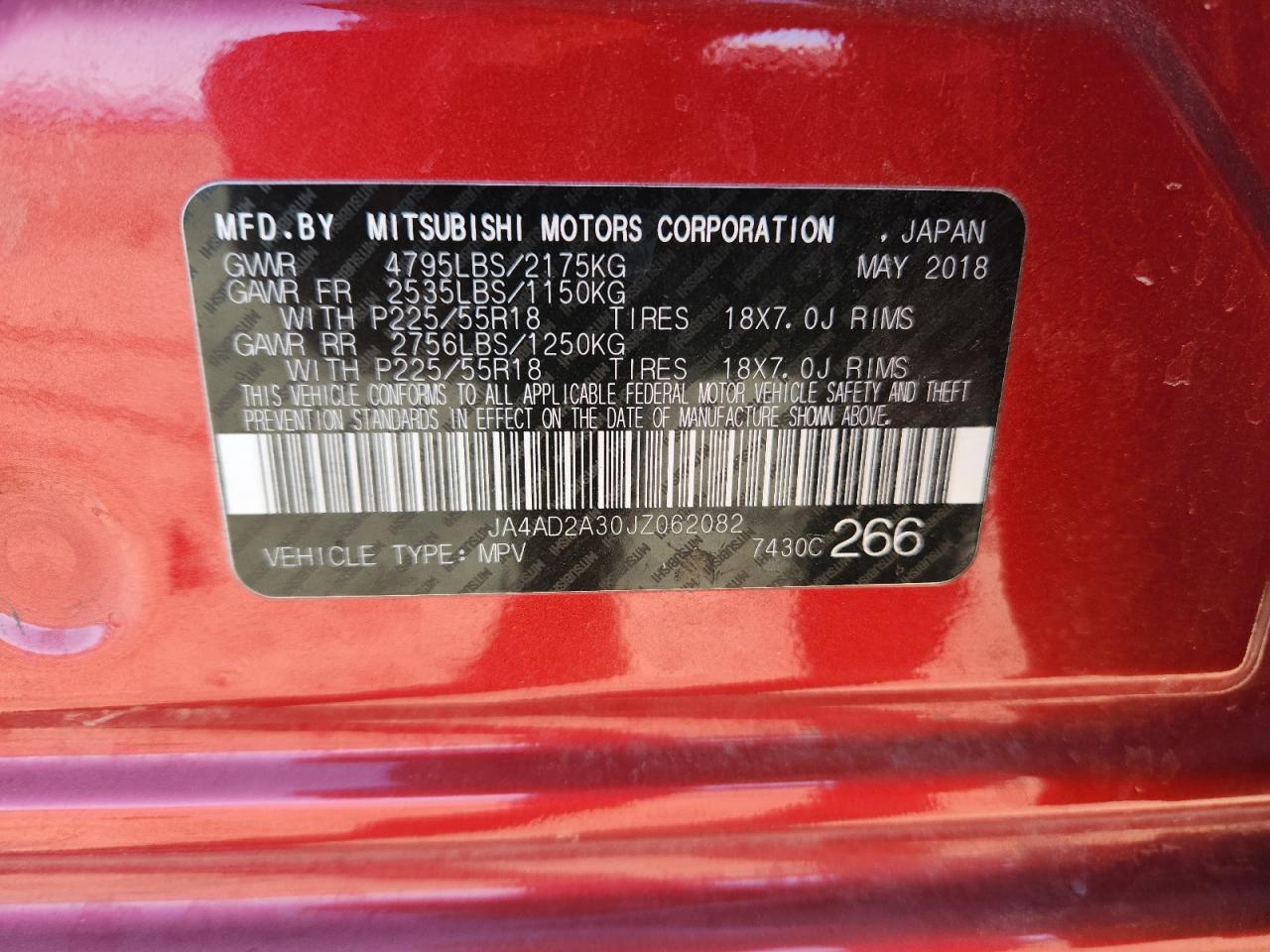 2018 MITSUBISHI outlander