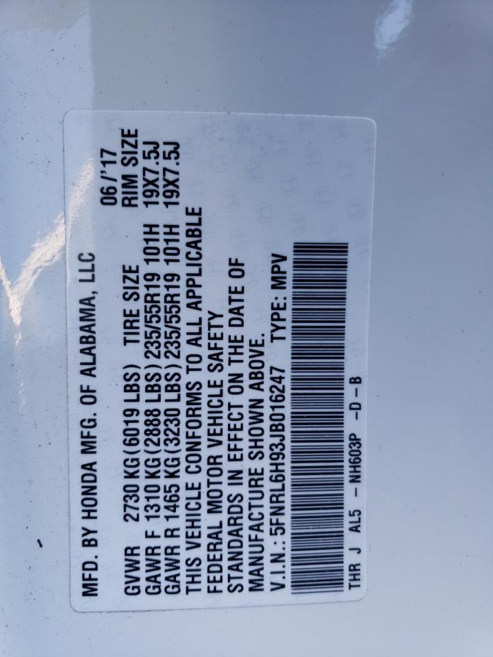 2018 HONDA ODYSSEY