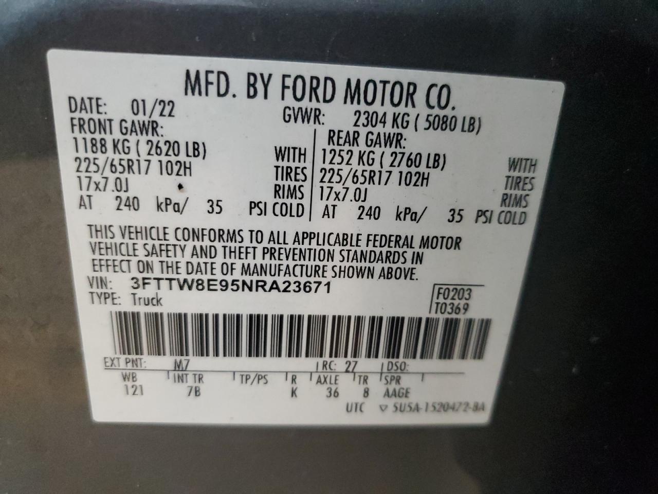 2022 FORD Maverick