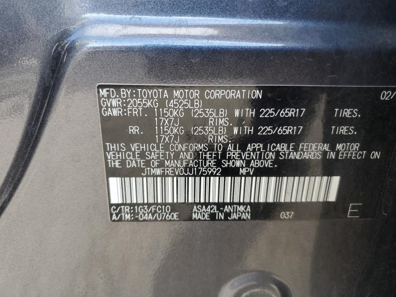 2018 TOYOTA RAV4