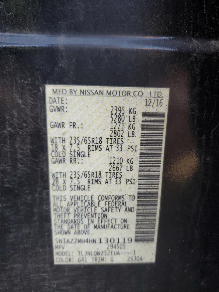 2017 NISSAN MURANO
