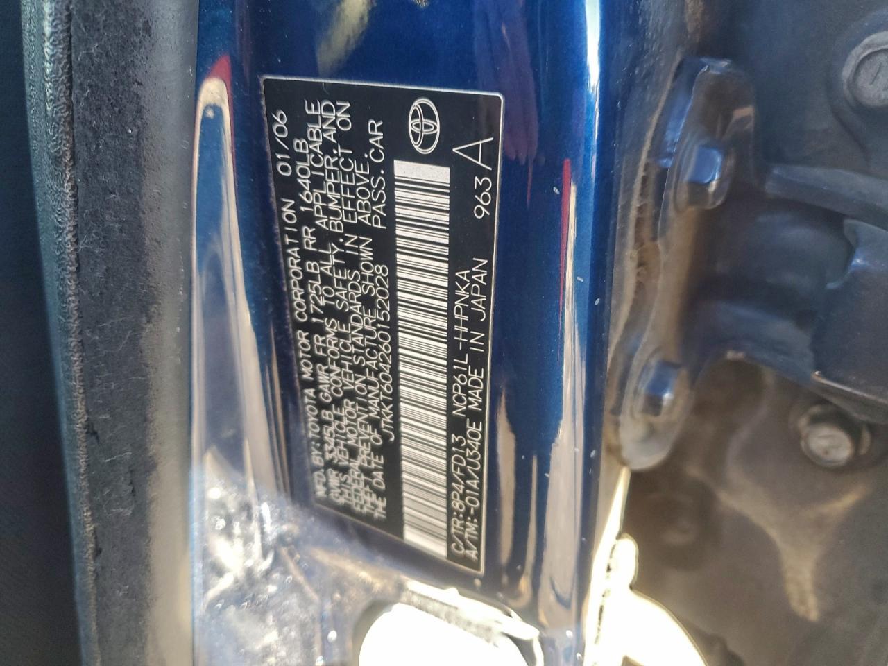 2006 TOYOTA SCION