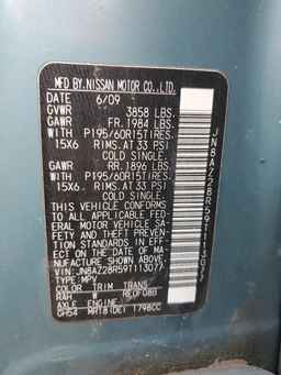 2009 NISSAN CUBE