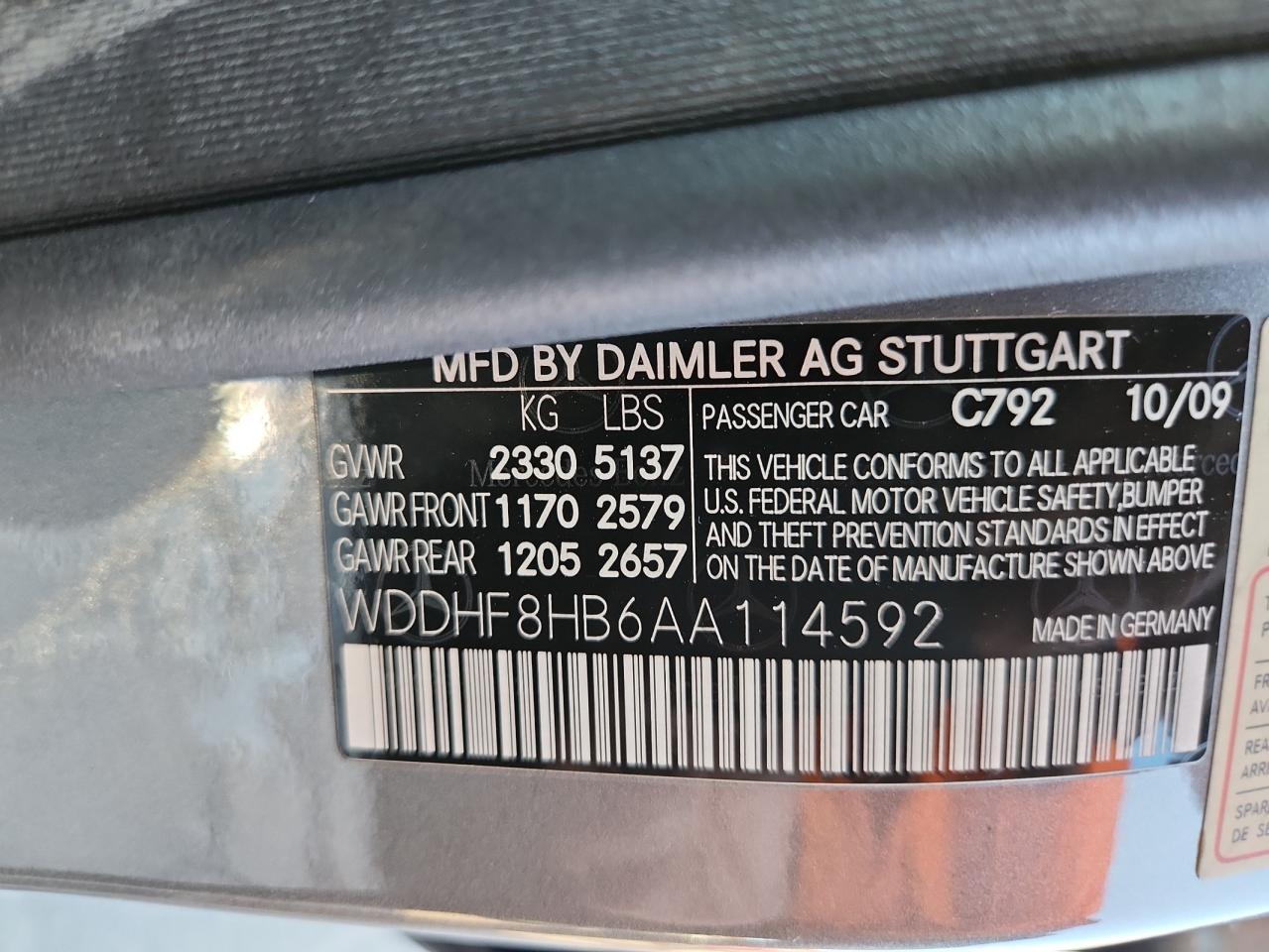 2010 MERCEDES-BENZ E-Class