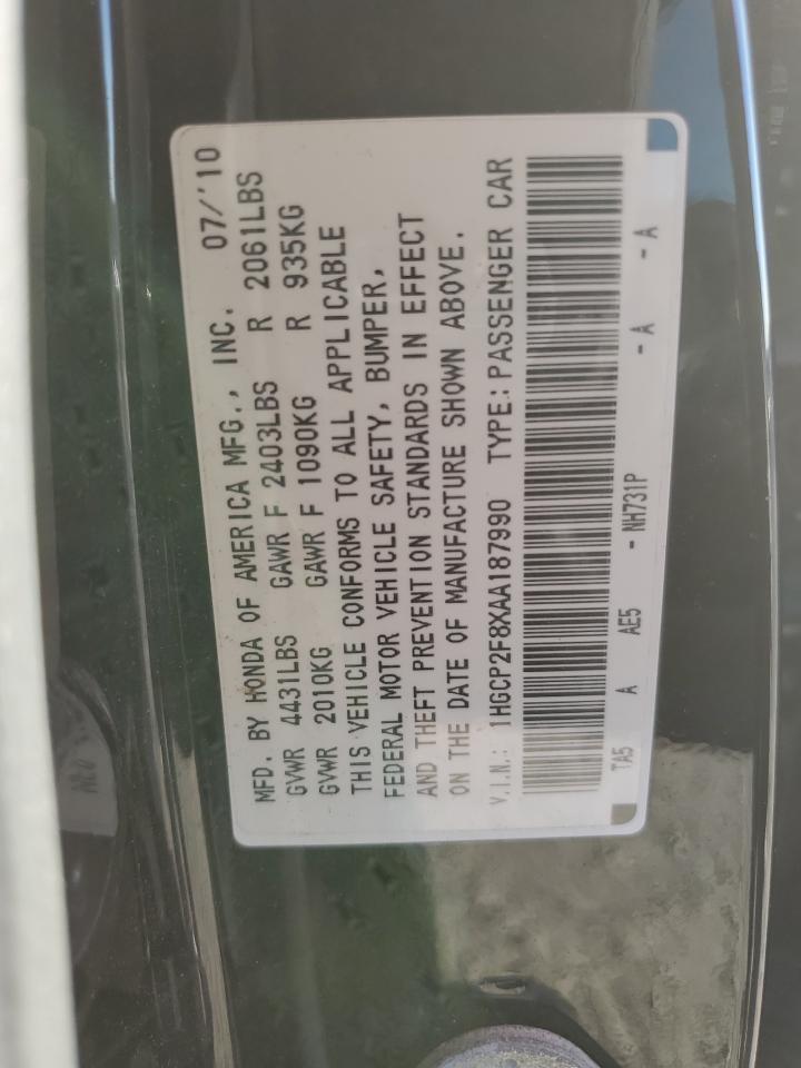 2010 HONDA ACCORD