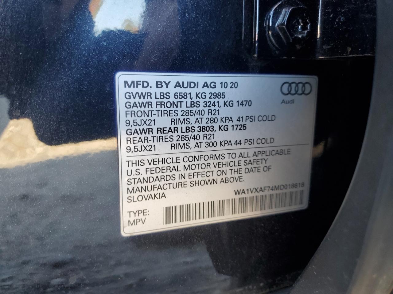 2021 AUDI Q7