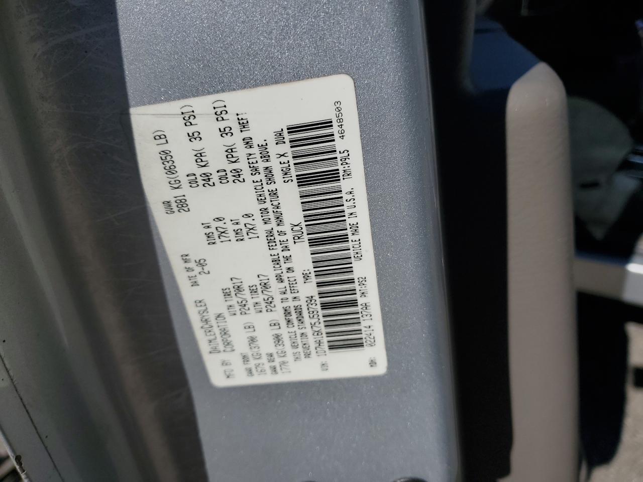 2005 DODGE RAM 1500