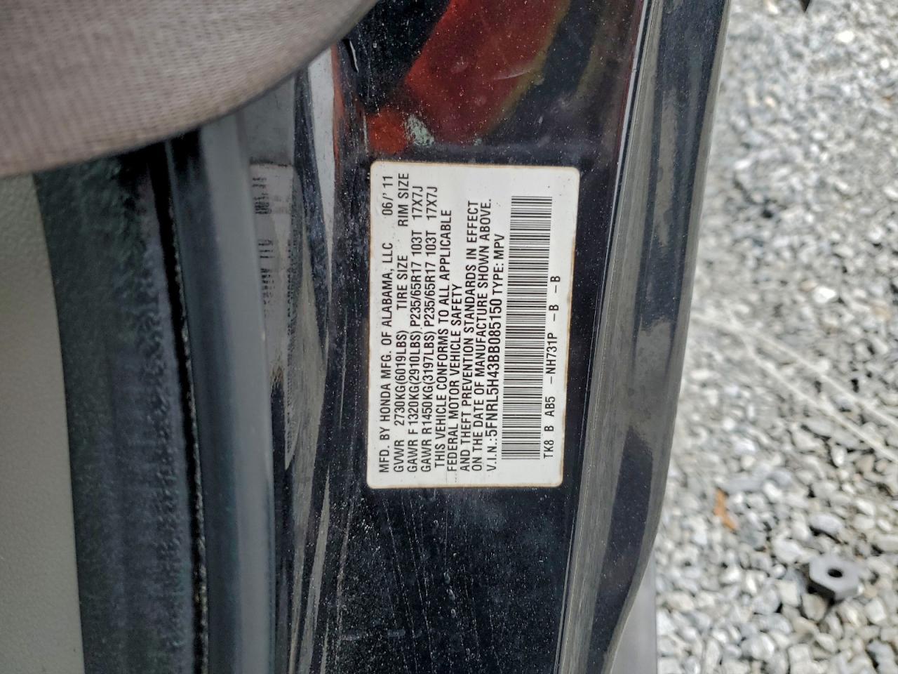 2011 HONDA ODYSSEY