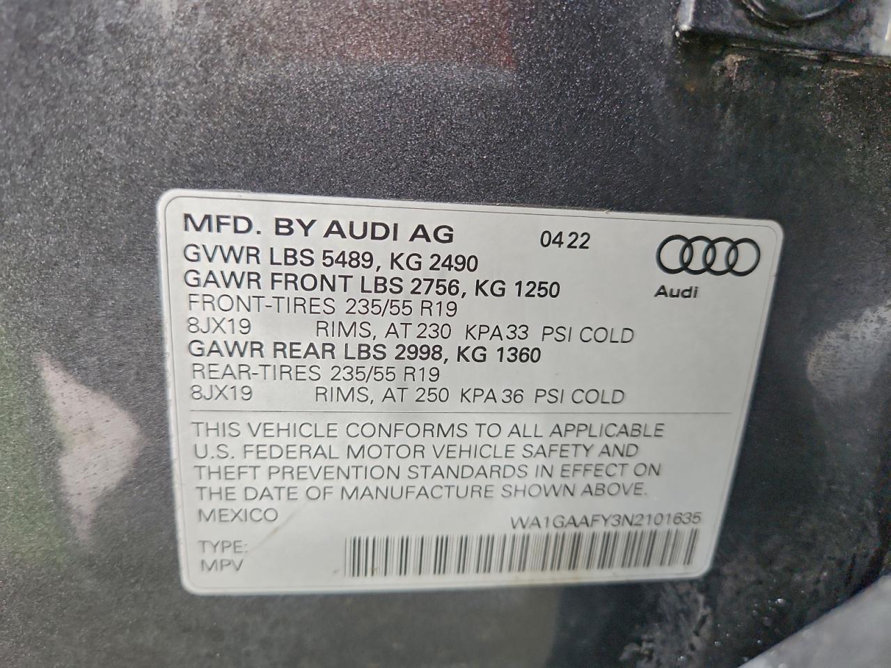 2022 AUDI Q5