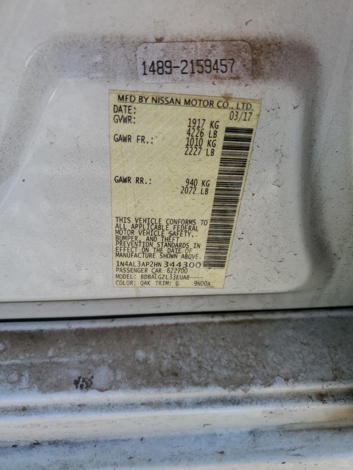 2017 NISSAN ALTIMA