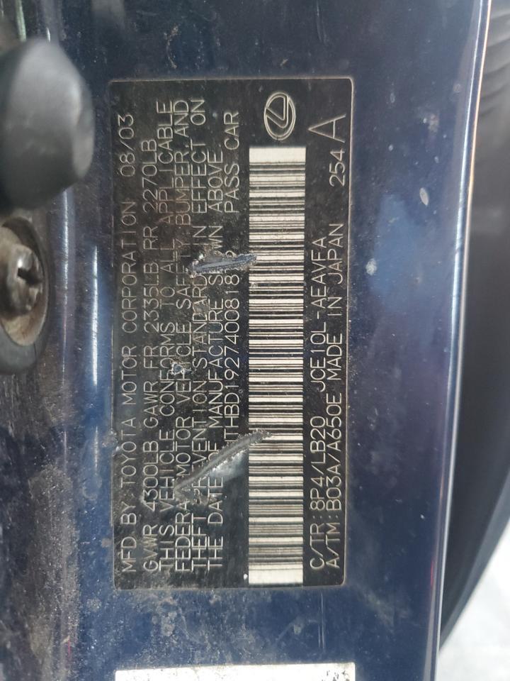 2004 LEXUS IS 300