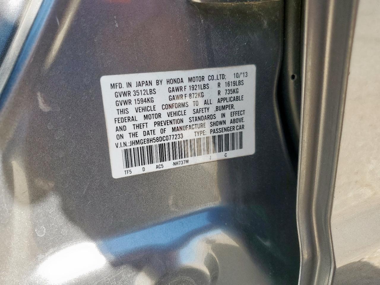 2013 HONDA FIT