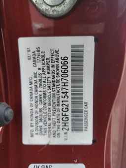 2007 HONDA CIVIC