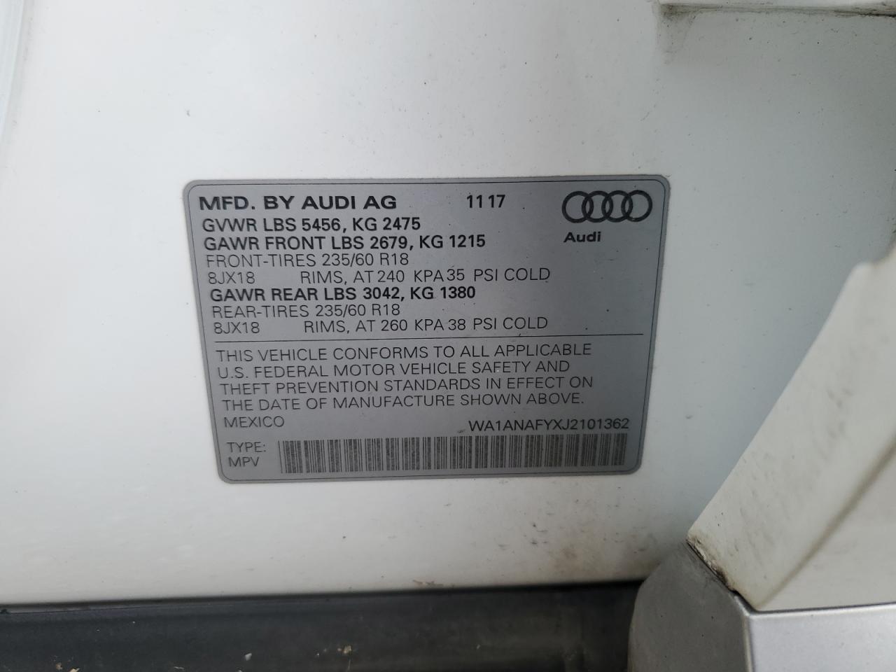 2018 AUDI Q5