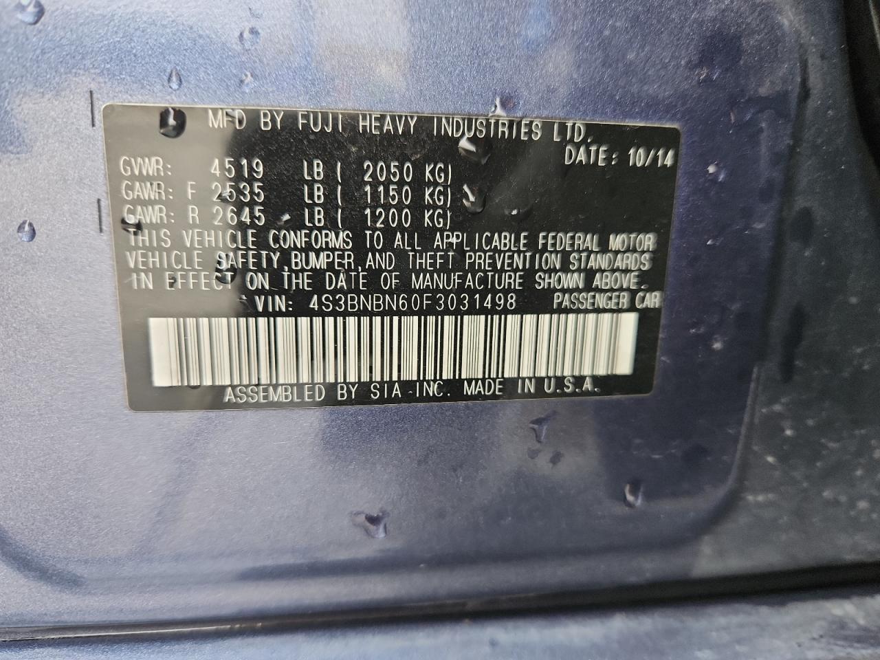 2015 SUBARU Legacy